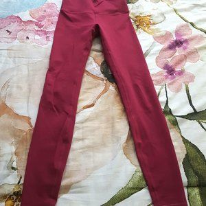 Lululemon Wunder Under Leggings in Pomegranate